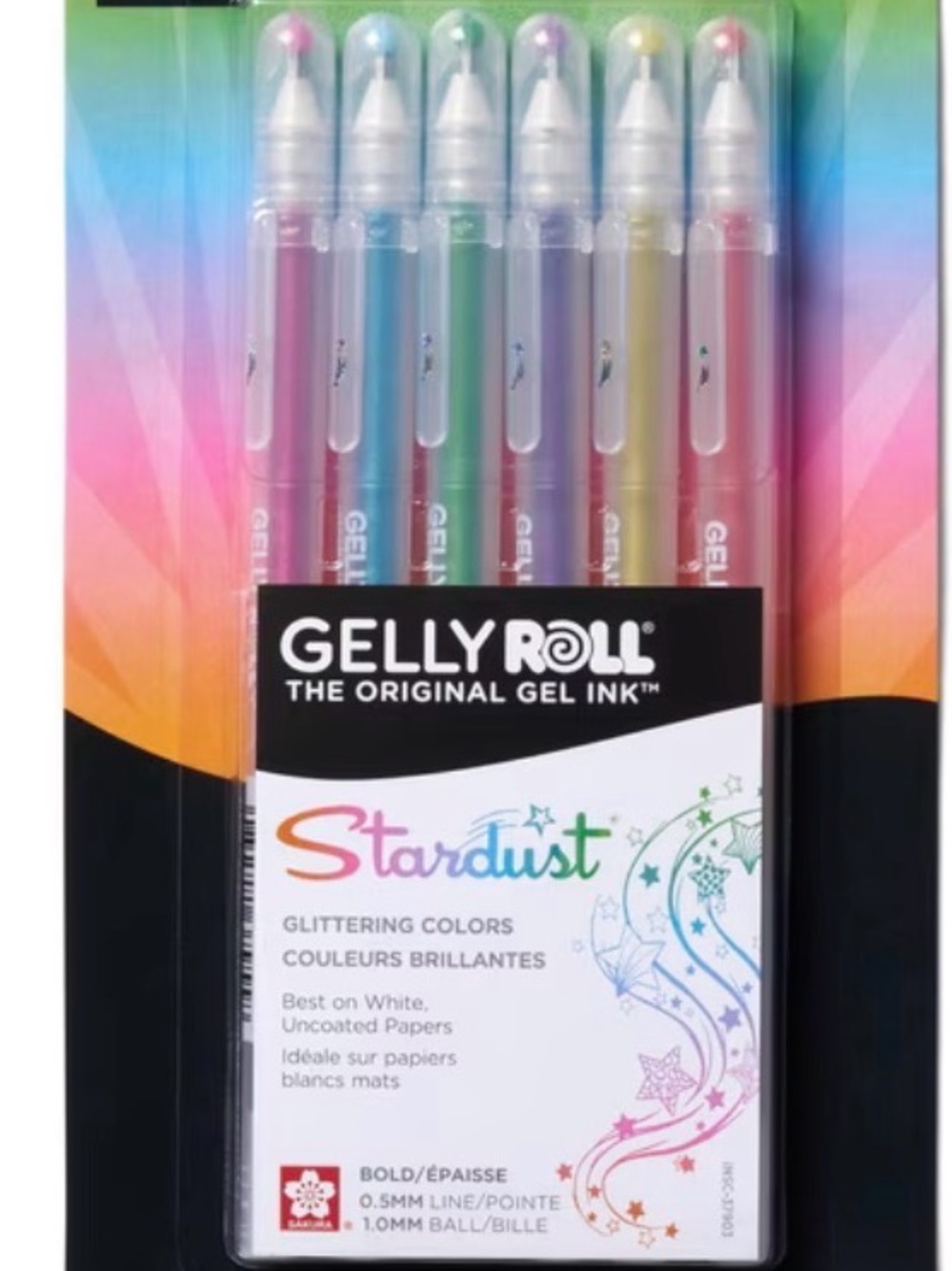 Stardust Glitter Gel Pens - Multicolor Set
